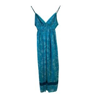Vintage Victoria Secret Angels Collection Baby Doll Nightie Lingerie Maxi‎ Teal
